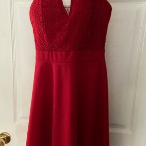 Gorgeous red dress perfect for a holiday dress